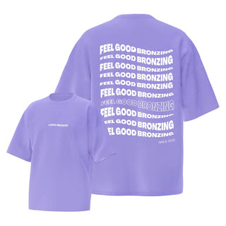 'Feel Good Bronzing' Oversized T-Shirt Merchandise Luna Bronze
